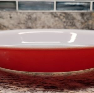 Vintage Pyrex 209 Pink Flamingo 8.5 inch Round Baking Dish Pie Plate Pan